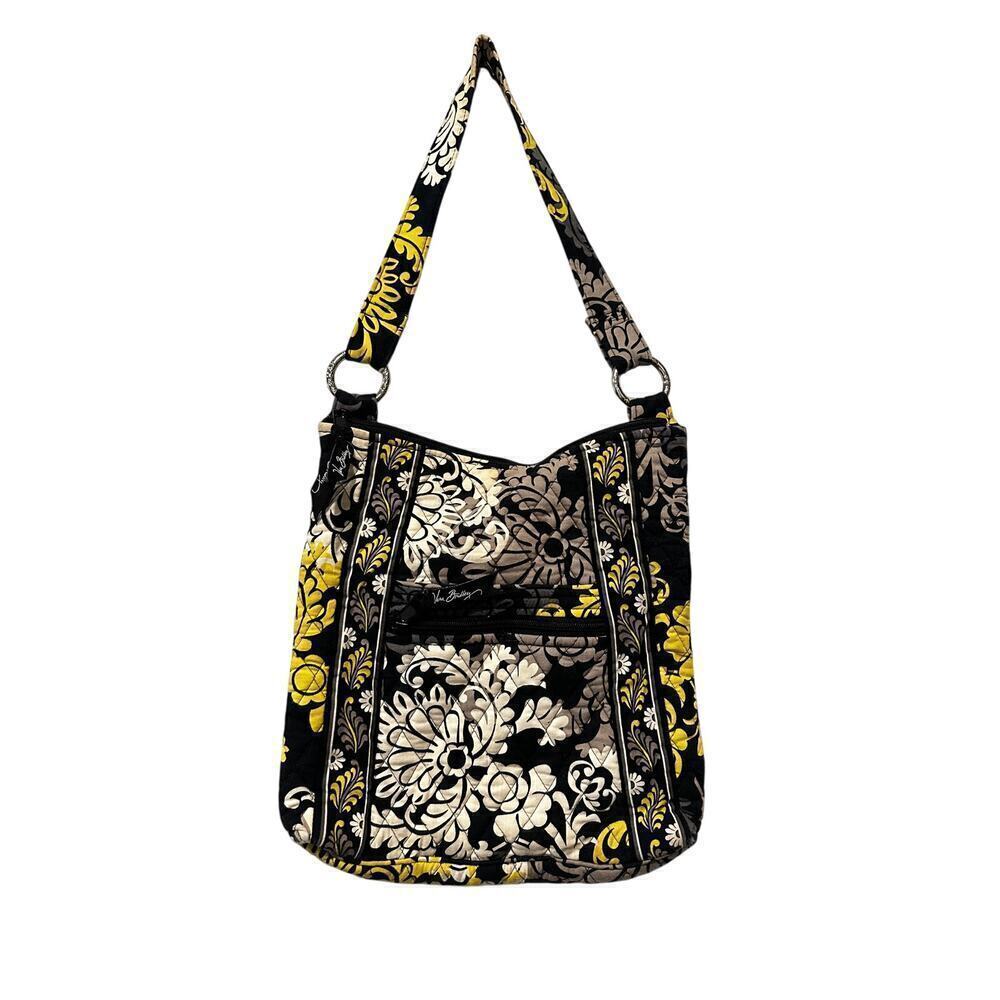 Vera Bradley Quilted Crossbody Purse Paisley Baroque Boho Classic Black Bag - Picture 1 of 9